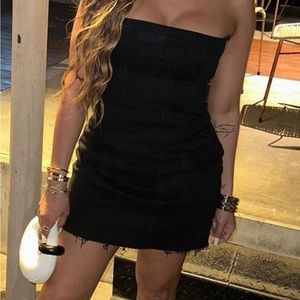 ZARA BLACK DENIN DRESS